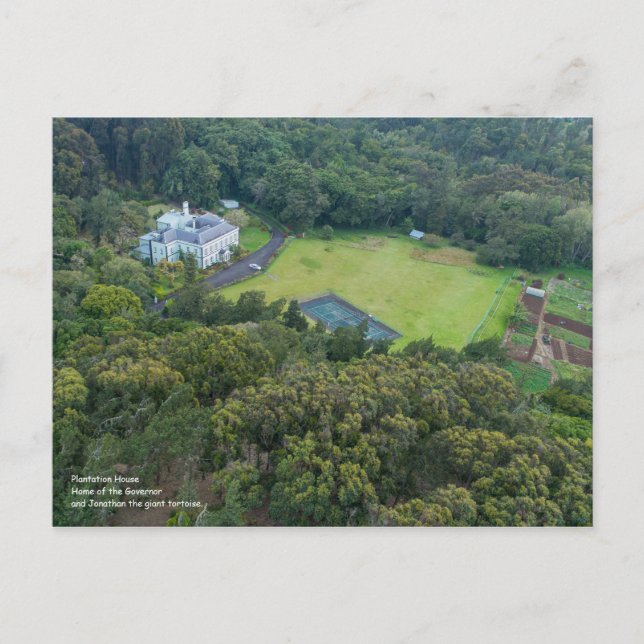 Plantation House Postcard - St Helena Island (Front)
