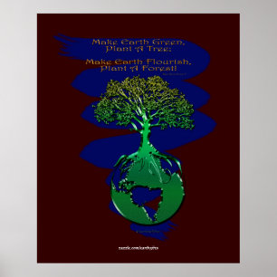 PLANTE A FOREST Art Poster & Poème