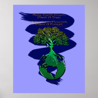 PLANTE A FOREST Art Poster & Poème
