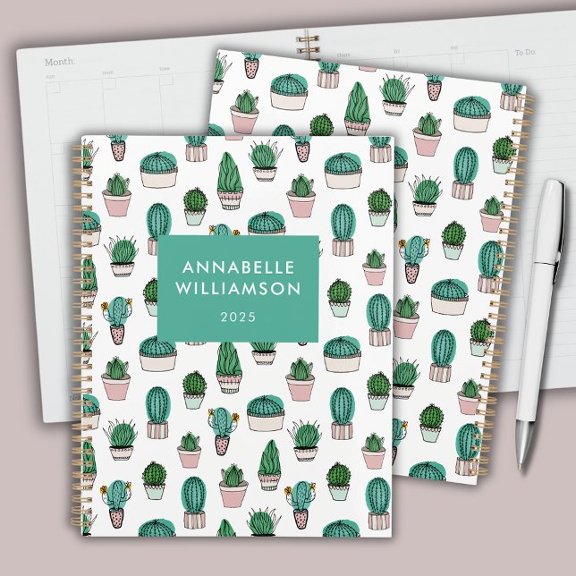 Plante de cactus Cactées (Cacti cactus pot plant personalised planner)