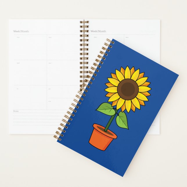 Plante de tournesol dans un pot (Devant avec enveloppe)