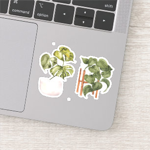 Plante en pots - Sticker Green Home