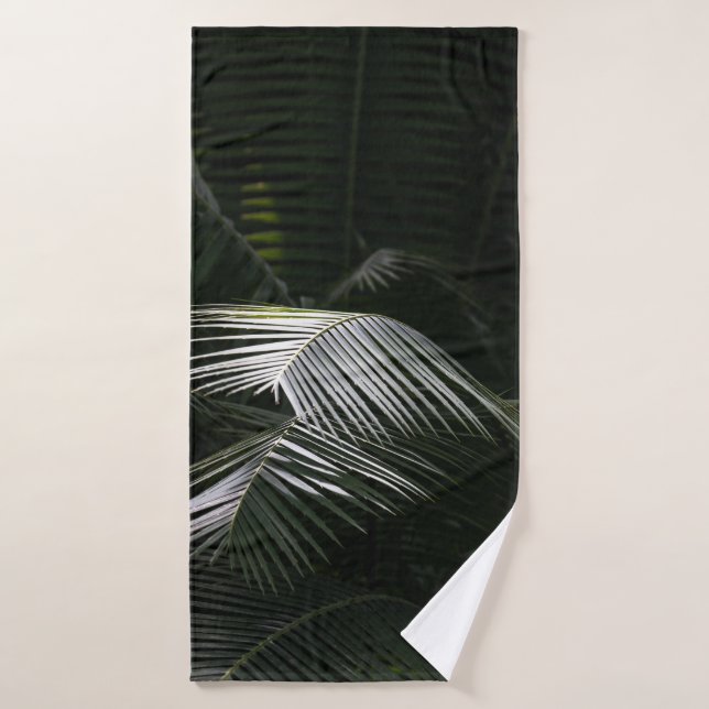 PLANTE FEUILLES VERTES (Serviette de bain)