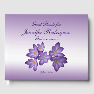 Plante Florale Fleur Crocus Quinceañera Livre d'or