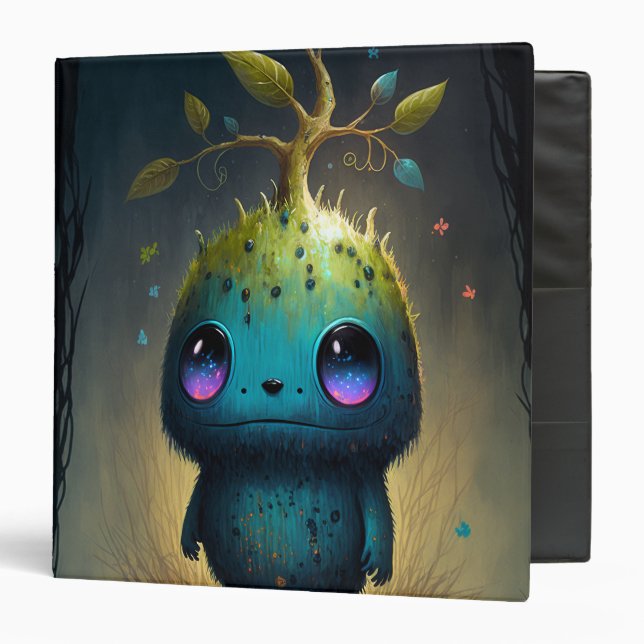 Plante mignon Monster Imaginaire Art 3 Classeur an (Devant/Intérieur)