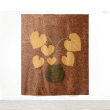 Plante Philodendron Cuivre Look Tapisserie