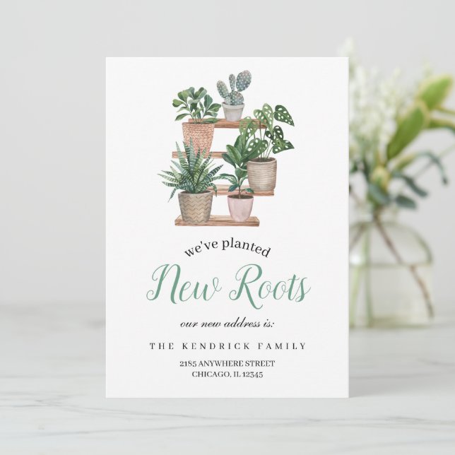 Planted New Roots New Address Announcement (Standing Front)