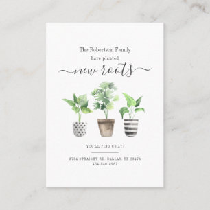 Planted New Roots New Address Moving Announcement