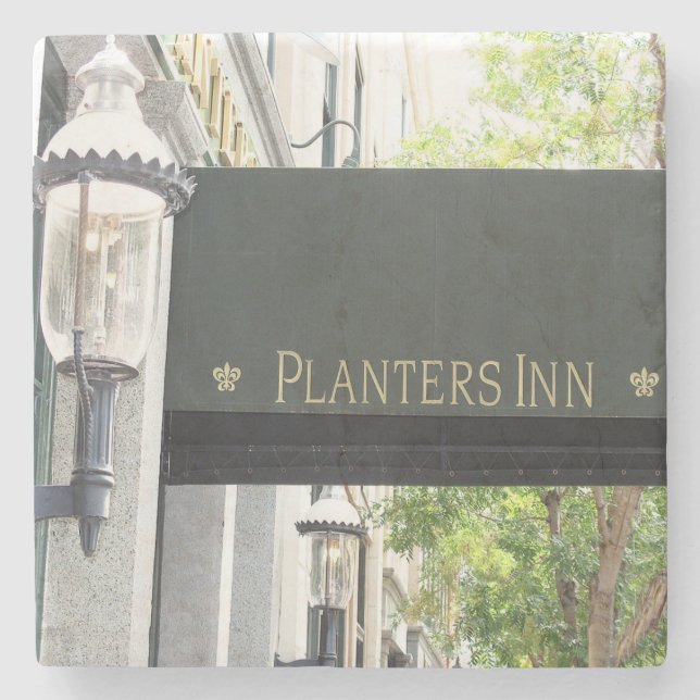 Planters Inn Charleston, SC. Marble Stone Coaster. Stone Coaster (Front)