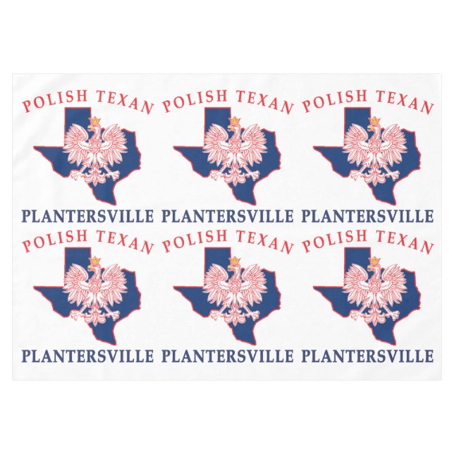 Plantersville Polish Texan Tablecloth (Front (Horizontal))
