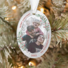 Plantes de Noël classique Argent Frame Photo de fa