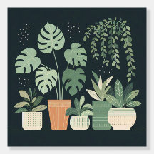 Plantes en pot vertes de Noël