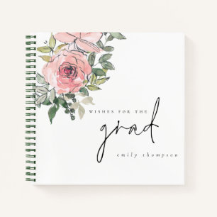 Plantes roses Souhaits pour Grad Graduation Livre 