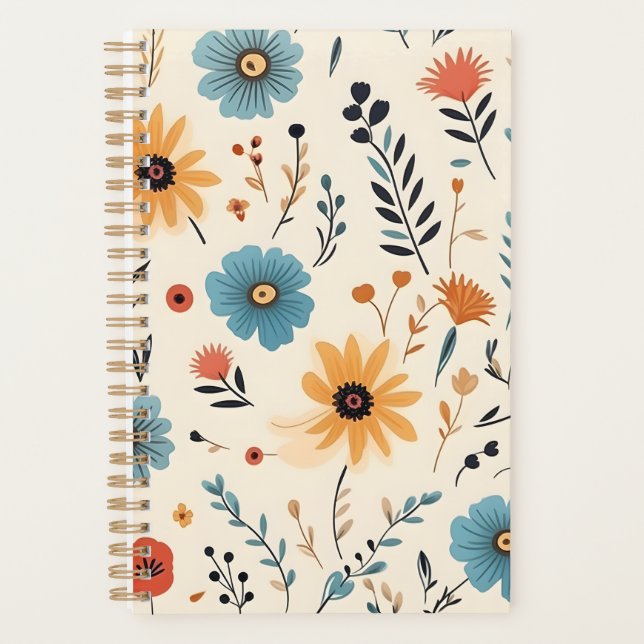 Planteur Motif Floral Boho (Devant)