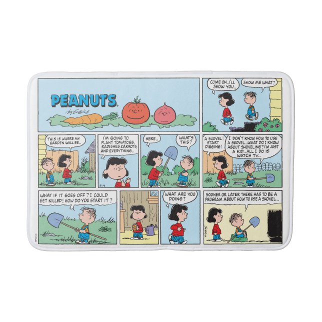 Planting A Vegetable Garden Bath Mat (Front)