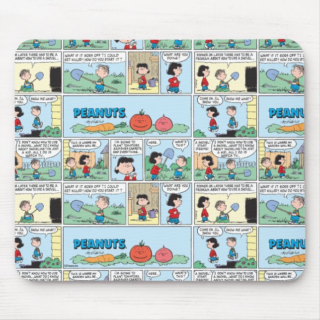 Planting A Vegetable Garden Mouse Pad (Front)