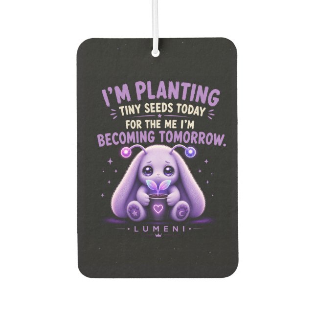 Planting Tiny Seeds Air Freshener (Front)
