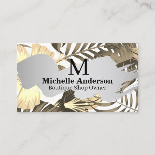 Plants and Flowers Background Business Card