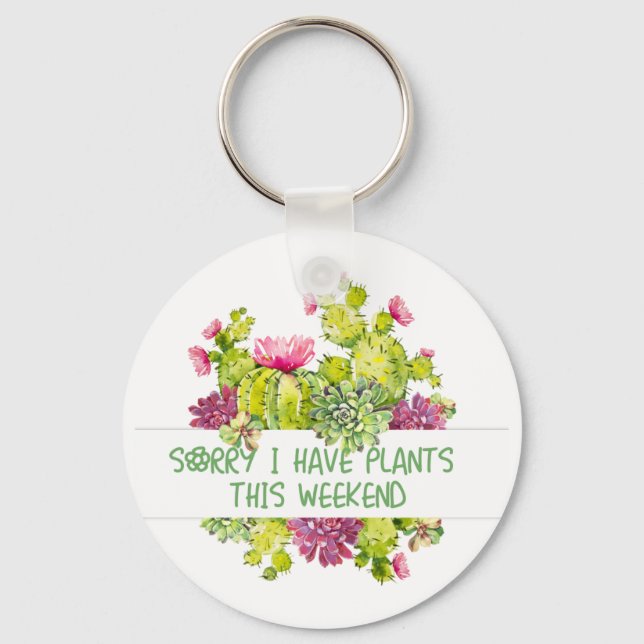 Plants and Flowers Keychain (Front)