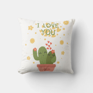 Plants and Flowers Throw Pillow