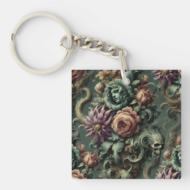 Plants and Pandemonium – Gothic Baroque  Keychain (Front)