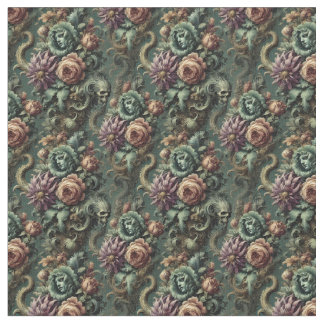 Plants and Pandemonium – Gothic Dense Tile Fabric