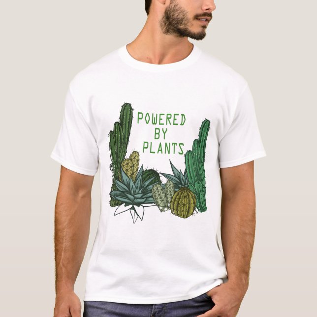 Plants anf Flowers T-Shirt (Front)