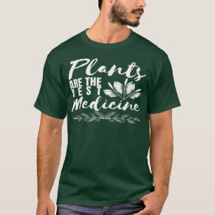 Plants Are Best Medicine Cute Vegan Vegetarian Foo T-Shirt