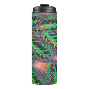 Plants Calathea Greenery Leaf Pattern Thermal Tumbler