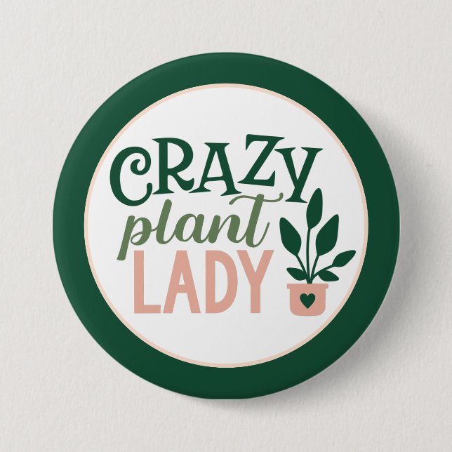 Plants Garden Nature Button (Front)