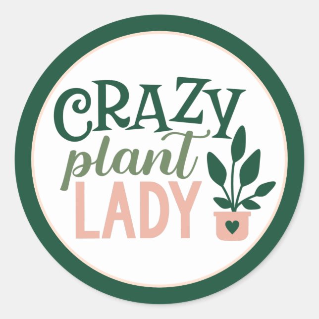 Plants Garden Nature Sticker (Front)