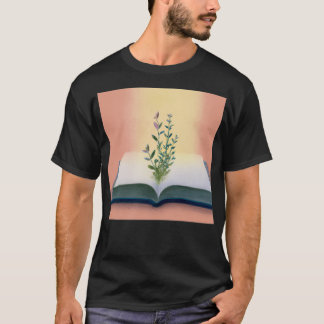 Plants Growing from Book T-Shirt