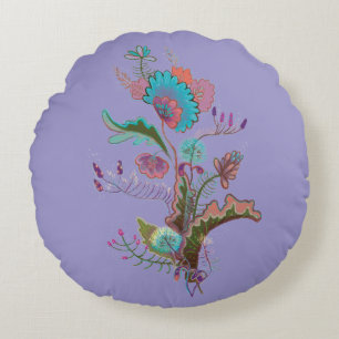  plants illustration Round Pillow