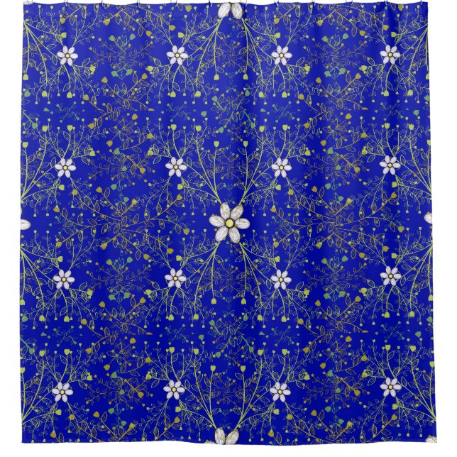 Plants pattern 10bx4 Bblue BG (Front)
