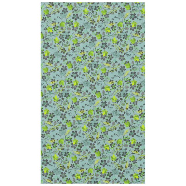 Plants pattern A03.b Lgreen BG Tablecloth (Front)