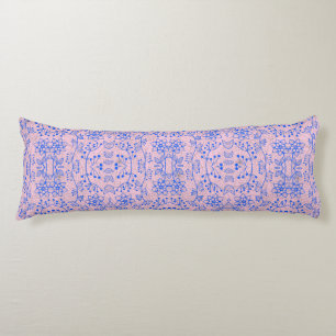 Plants pattern A08.b boho. lpink BG Body Pillow