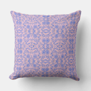 Plants pattern A08.b boho. lpink BG Throw Pillow