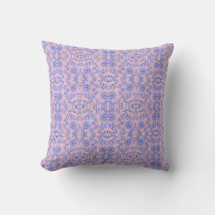 Plants pattern A08.b boho. lpink BG Throw Pillow