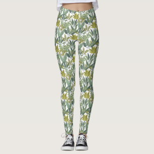Plants pattern leggings