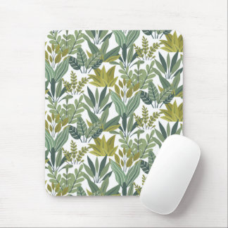 Plants pattern mouse pad