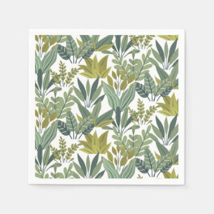 Plants pattern napkin