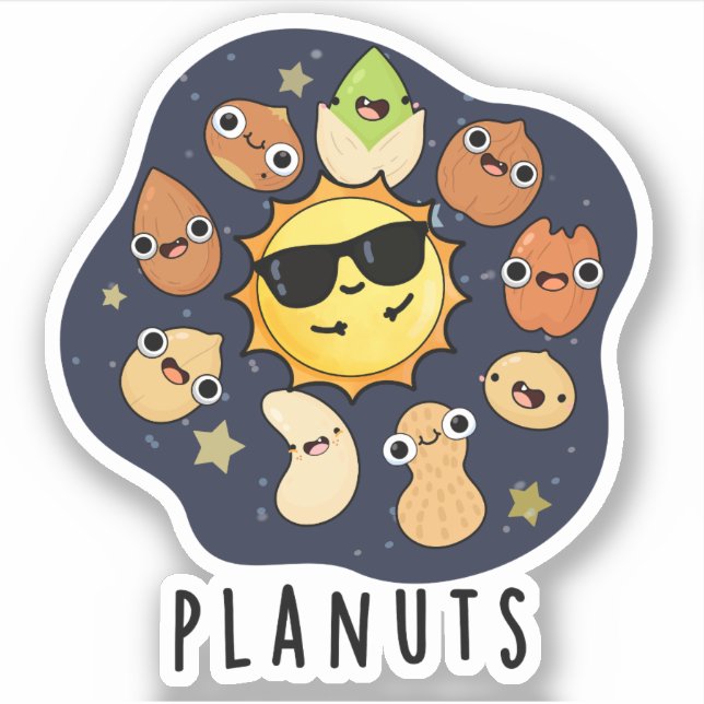 Planuts Funny Astronomy Nuts Pun  (Front)