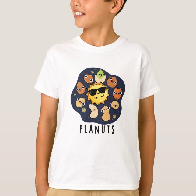 Planuts Funny Astronomy Nuts Pun  T-Shirt (Front)