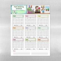 Calendrier d'arrosage des plantes