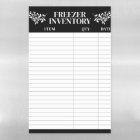 Élégant inventaire de congélateur noir de verdure