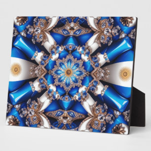 Plaque aux couleurs argentines Design moderne