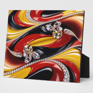 Plaque aux couleurs belges Design moderne