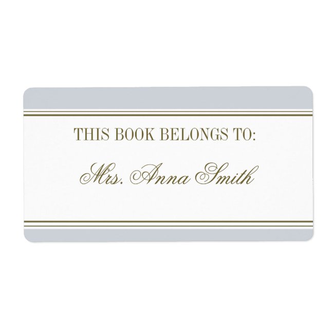 Plaque Bleue Française Simple (Devant)