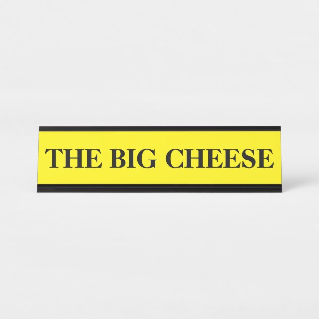 Plaque Boss Big Cheese Desk (Devant)