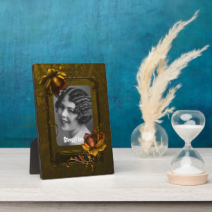 Plaque cadre d'art gothique or